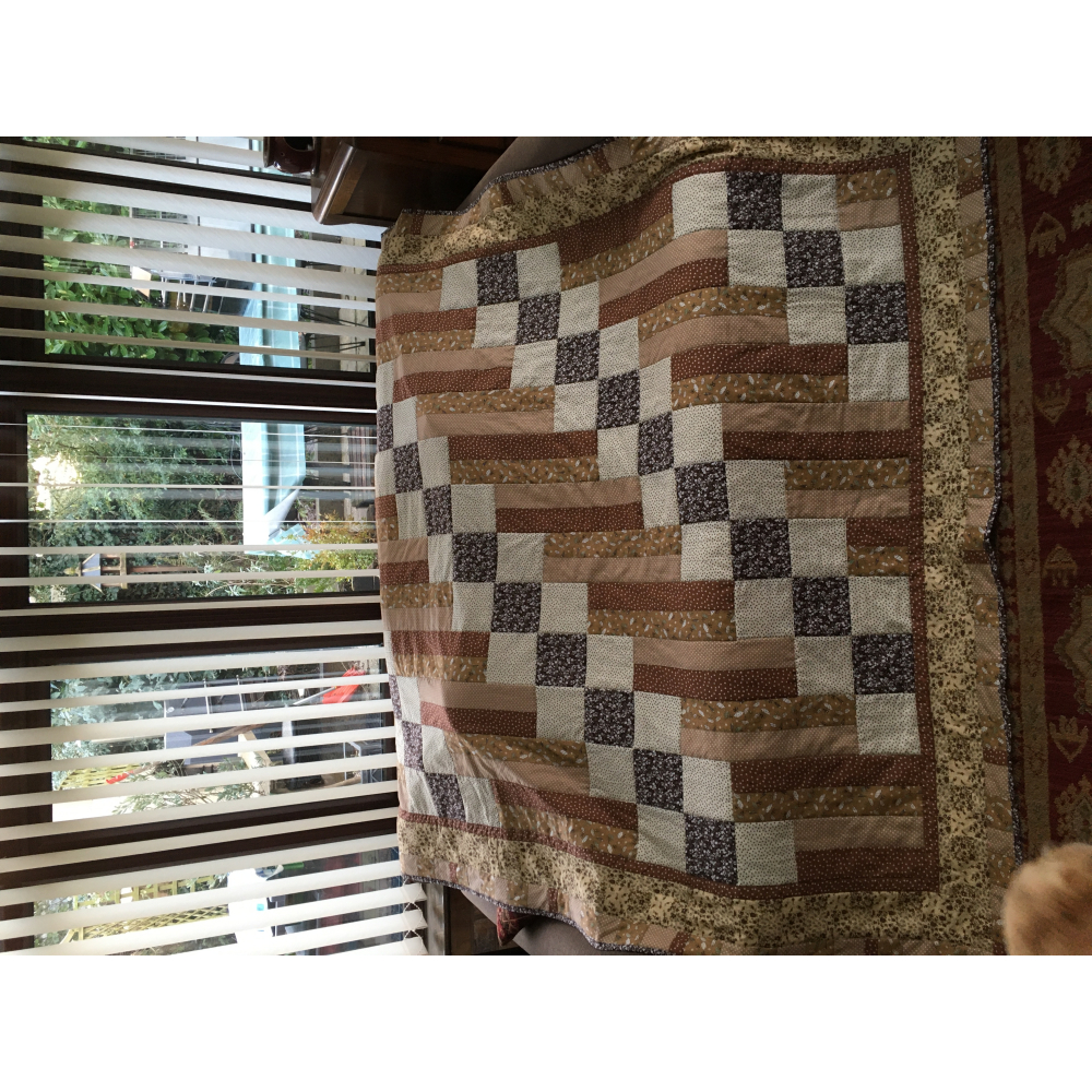 Double sized patchwork quilt