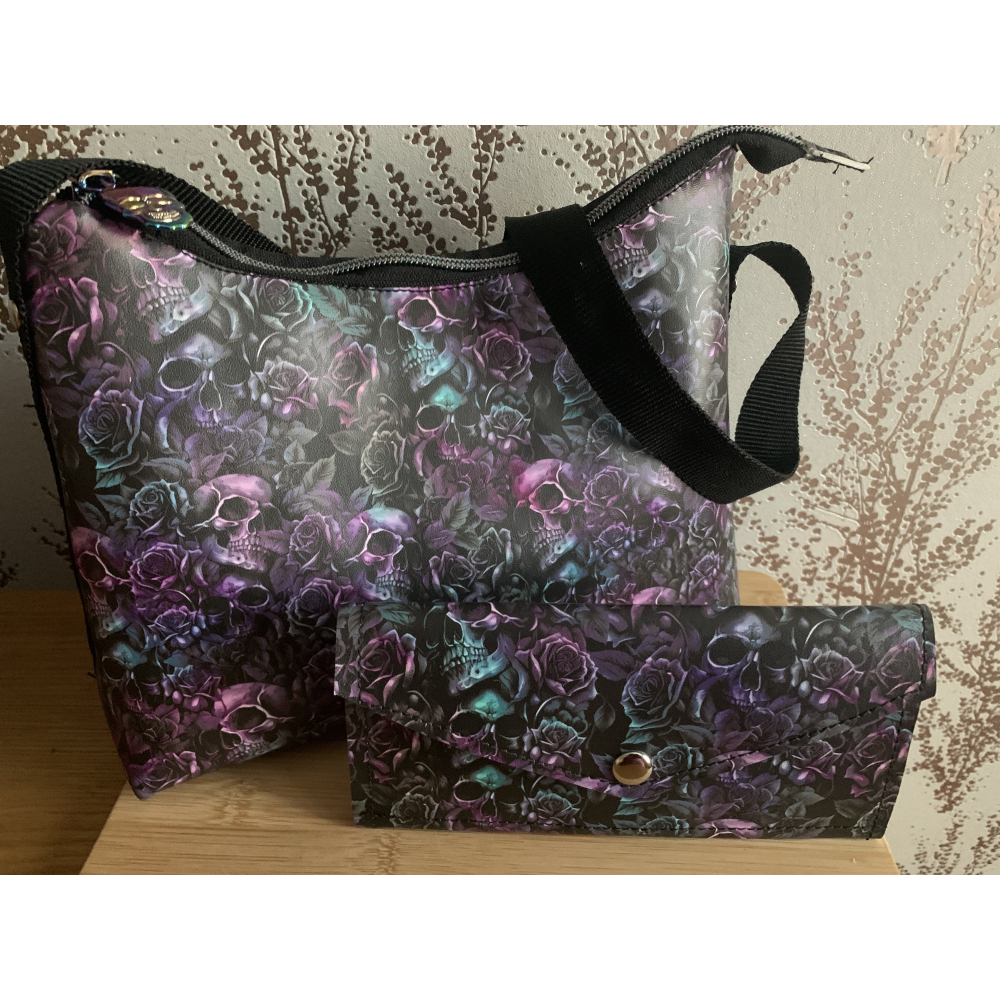 Vinyl & leather bag & purse