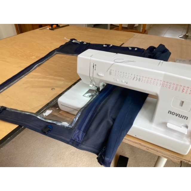 Replacing canvas wheelhouse windows on a motor yacht