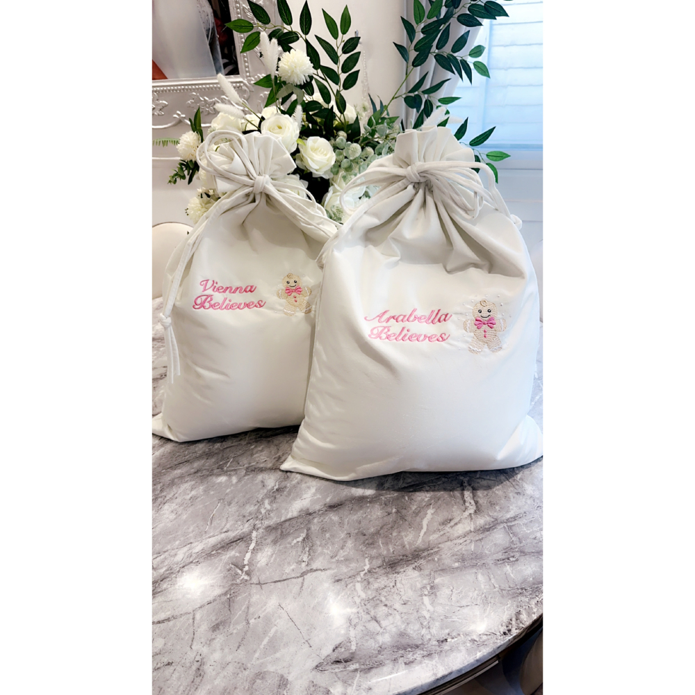 Christmas sacks and birth announcements