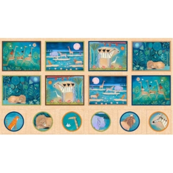 Animals Migration Fabric Panel