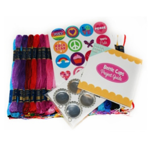 Bottle Caps Floss Jewellery Bold Brights 105pk