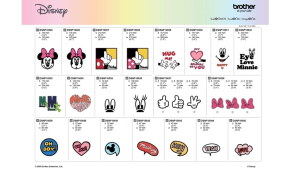 Brother ScanNCut Disney Mickey & Minnie Mouse | Design Collection | CADSNP10