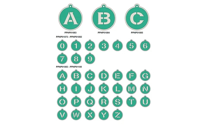 Brother ScanNCut Pig Pong Lettering Collection 1 | CAPPNP01