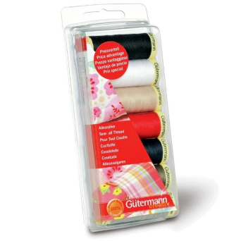 Classic Shades 100m Sew All Thread 7pk