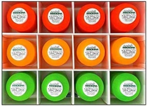 Madeira 9203 | Aerolock No.125 | 12 x 1200m: Neon Colours Miniking Spools