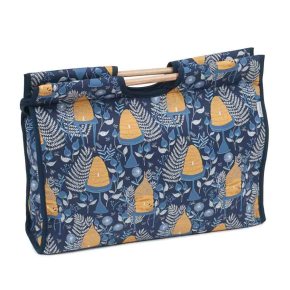 HobbyGift Classic Collection: Craft Bag with Wooden Handles: Honey Bees | HGCB_469