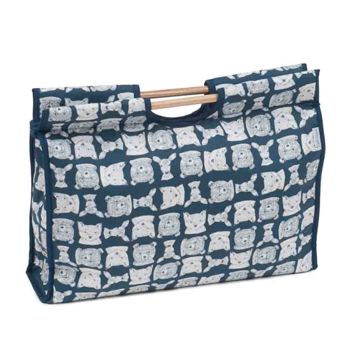 HobbyGift Classic Collection: Craft Bag with Wooden Handles: Folkstone | HGCB_463